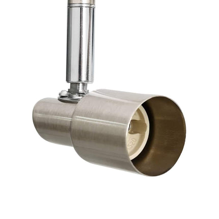 Takspotlight med strålkastare Nickel 176,5 x 9,5 x 14 cm Stål