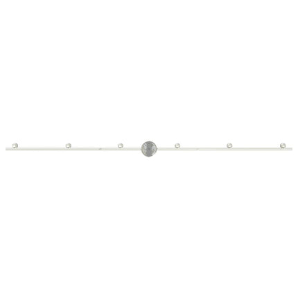 Takspotlight med strålkastare Nickel 176,5 x 9,5 x 14 cm Stål
