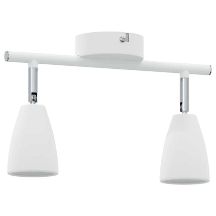 Takspotlight med strålkastare Vit 25.5 x 8 x 16 cm Metall