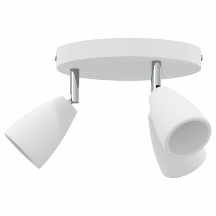 Takspotlight med strålkastare Vit 19 x 19 x 14,5 cm Metall