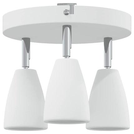 Takspotlight med strålkastare Vit 19 x 19 x 14,5 cm Metall