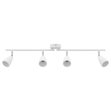 Takspotlight med strålkastare Vit 70 x 12,5 x 10,5 cm Metall