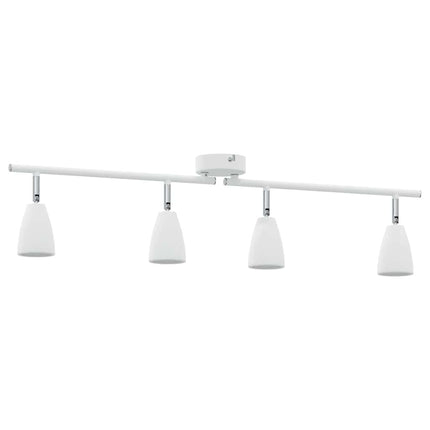 Takspotlight med strålkastare Vit 70 x 12,5 x 10,5 cm Metall