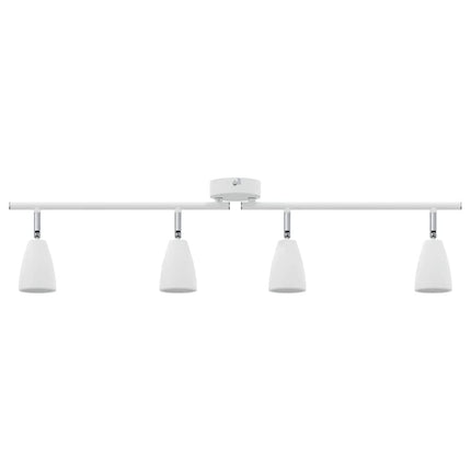 Takspotlight med strålkastare Vit 70 x 12,5 x 10,5 cm Metall