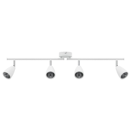 Takspotlight med strålkastare Vit 70 x 12,5 x 10,5 cm Metall