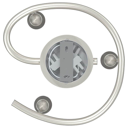 Takspotlight med strålkastare Nickel 24 x 22 x 12,5 cm Metall