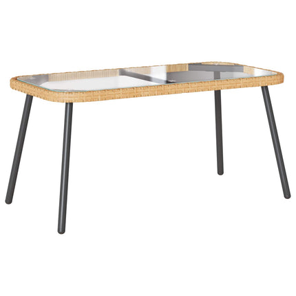 Kaffeebord Brun och svart 90 x 45 x 43 cm konstrotting