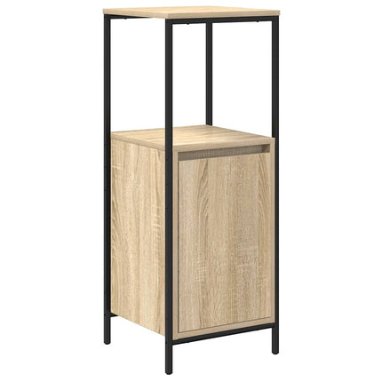 Badrumsmöbelset med hylla med dörr 5 pcs Beige Konstruerat trä