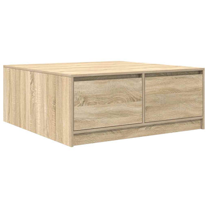 Soffbord med lådor sonoma ek 100x100x40 cm