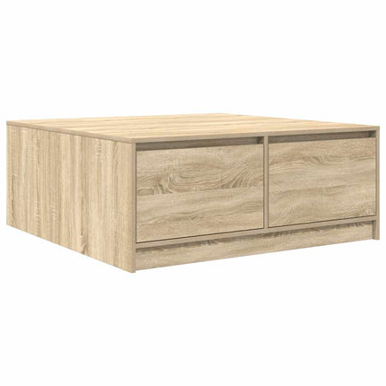 Soffbord med lådor sonoma ek 100x100x40 cm