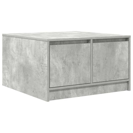 Soffbord med lådor betonggrå 70,5x70x40 cm