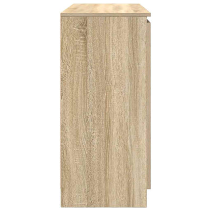 Skänk med lådor sonoma ek 100,5x35x76 cm konstruerat trä