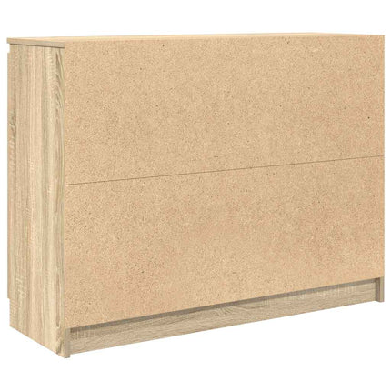 Skänk med lådor sonoma ek 100,5x35x76 cm konstruerat trä