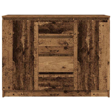 Skänk med lådor gammalt trä 100,5x35x76 cm konstruerat trä