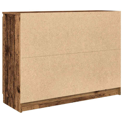 Skänk med lådor gammalt trä 100,5x35x76 cm konstruerat trä