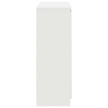 Skänk med lådor vit 100,5x35x98,5 cm konstruerat trä