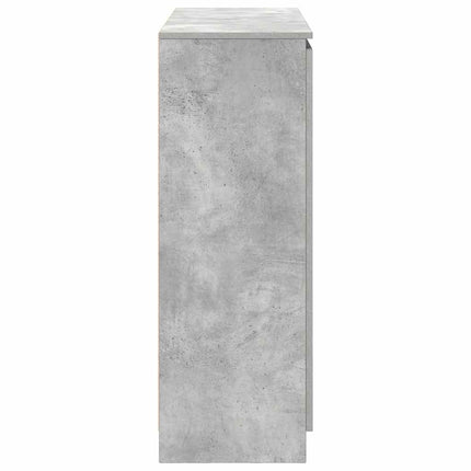 Skänk med lådor betonggrå 100,5x35x98,5 cm konstruerat trä