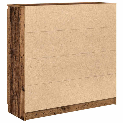Skänk med lådor gammalt trä 100,5x35x98,5 cm konstruerat trä