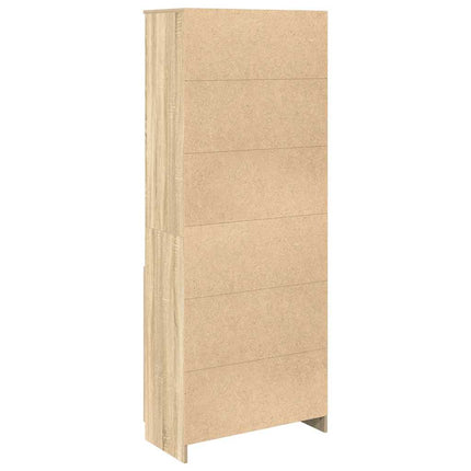 Högskåp sonoma-ek 70x35x180 cm konstruerat trä