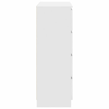 Skänk vit 80x35x99 cm konstruerat trä
