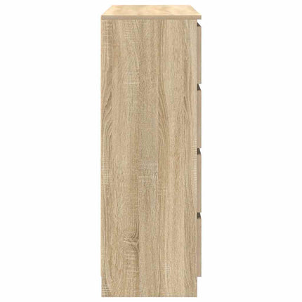 Skänk sonoma ek 100x35x99 cm konstruerat trä
