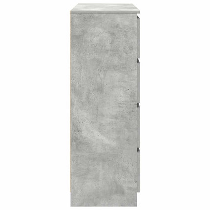 Skänk betong grå 100x35x99 cm konstruerat trä