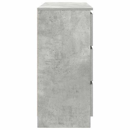 Skänk betong grå 100x35x76 cm konstruerat trä