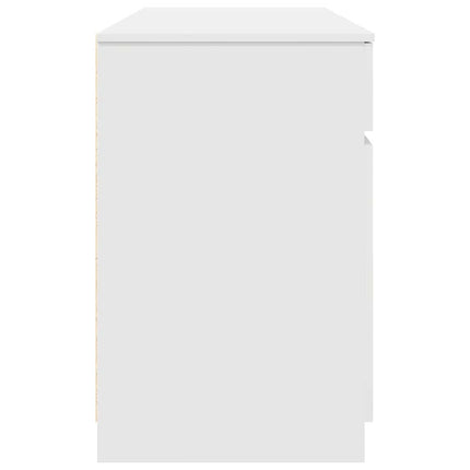 Skrivbord Vit Konstruerat trä 140 x 49 x 76 cm