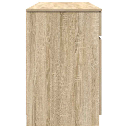 Skrivbord med låda Sonoma ek 140 x 49 x 76 cm Konstruerat trä
