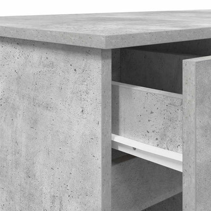 Skrivbord Betonggrå Konstruerat trä 140 x 49 x 76 cm