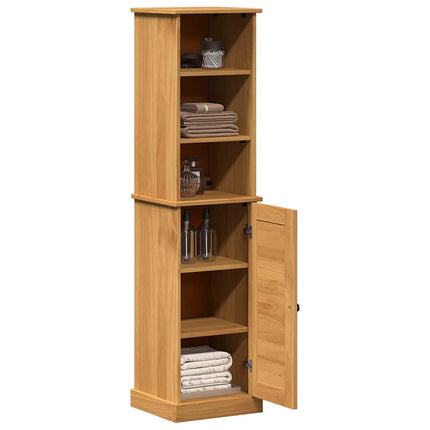Badrumsmöbelset VIGO 2 pcs Brun och honungsgul Massiv furu