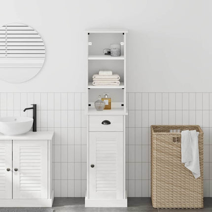 Badrumsmöbelset med låda med hylla VIGO 2 pcs Vit och antikvit