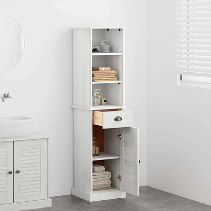 Badrumsmöbelset med låda med hylla VIGO 2 pcs Vit och antikvit