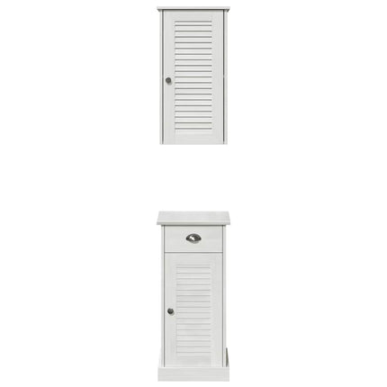 Badrumsskåp VIGO 2 pcs Vit och antikvit 37 x 34 x 80 cm
