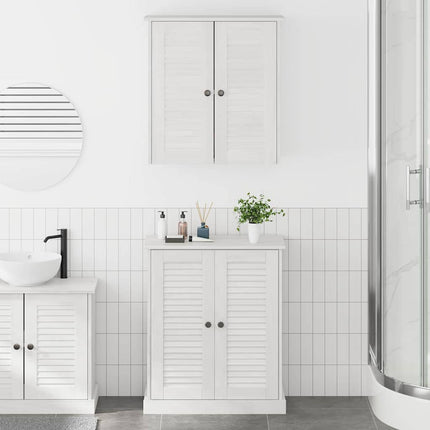 Badrumsmöbelset 2 pcs Vit och antikvit 67,5 x 34 x 80 cm