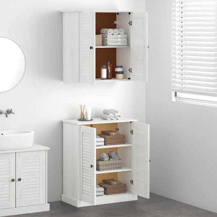Badrumsmöbelset 2 pcs Vit och antikvit 67,5 x 34 x 80 cm