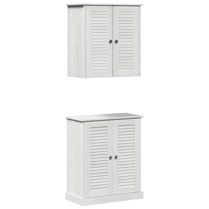 Badrumsmöbelset 2 pcs Vit och antikvit 67,5 x 34 x 80 cm