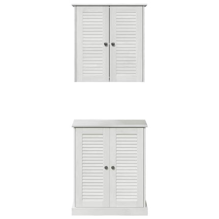 Badrumsmöbelset 2 pcs Vit och antikvit 67,5 x 34 x 80 cm