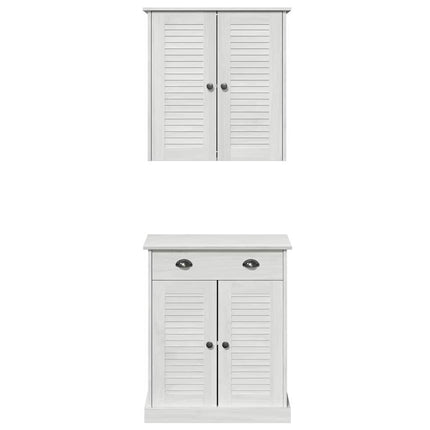 Badrumsmöbelset VIGO 2 st Vit och antikvit 67,5 x 34 x 80 cm