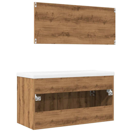 Badrumsmöbler set 3 delar artisan ek konstruerat trä