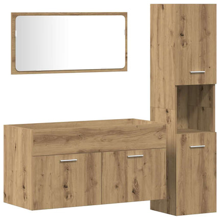Badrumsmöbler set 3 delar artisan ek konstruerat trä