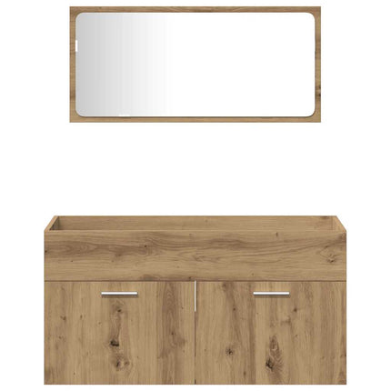Badrumsmöbler set 3 delar artisan ek konstruerat trä