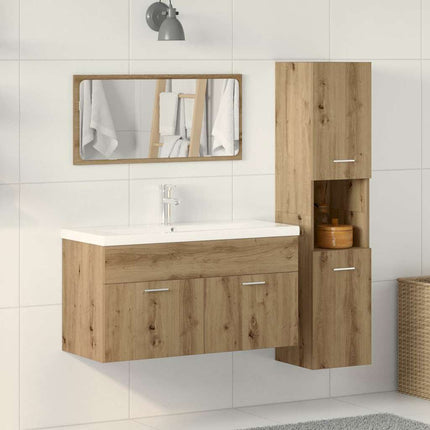 Badrumsmöbler set 3 delar artisan ek konstruerat trä