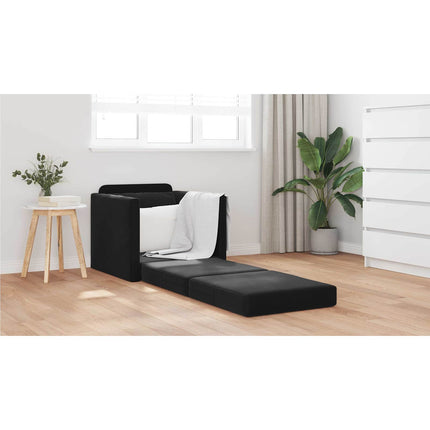 Soffsäng Svart 74 x 77 x 81 cm Sammet