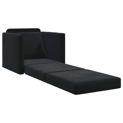 Soffsäng Svart 74 x 77 x 81 cm Sammet