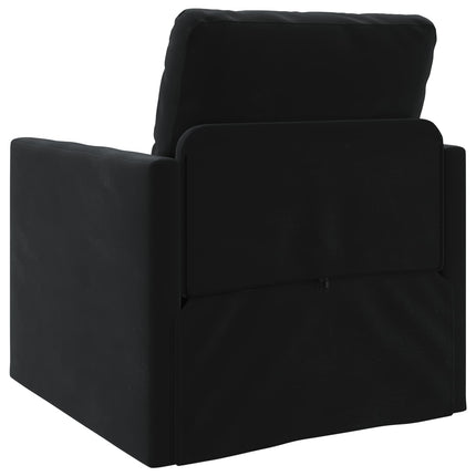 Soffsäng Svart 74 x 77 x 81 cm Sammet