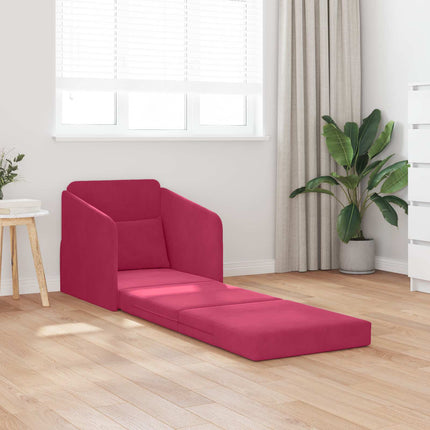 Soffsäng Vinröd 65 x 80 x 83 cm Sammet