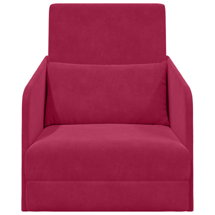 Soffsäng Vinröd 65 x 80 x 83 cm Sammet