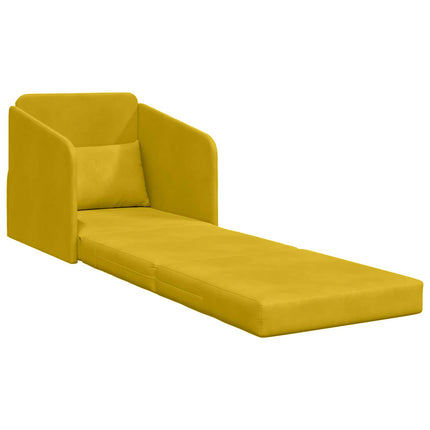 Soffsäng Gul 65 x 80 x 83 cm Sammet