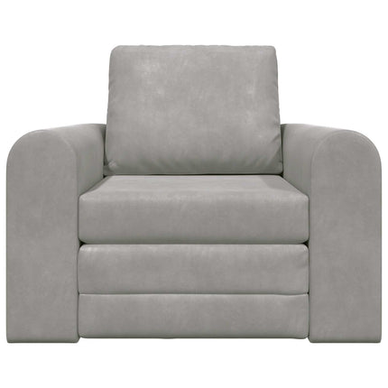 Soffsäng Ljusgrå 98 x 71 x 83 cm Sammet